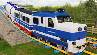 Train Vs Train Cart Cartoon  Lego city Movie  Choo choo train kids videos [upl. by Stedman309]