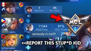 GUSION FAKE WR PRANK in MCL pt11 THIS DUO INSULT MY GUSION💀 [upl. by Edd]