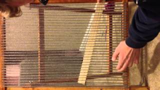 basic weaving loom instructions [upl. by Ycnej]