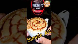 Coffee Art Chocolate Paste  Back Coffee maker coarse coffee howtomakecappuccinoathome [upl. by Annekcm]