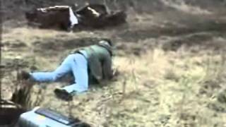 Man falls over whilst holding pistol and fires twice haha fail [upl. by Mears]