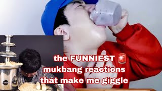 the FUNNIEST mukbang reactions that make me giggle [upl. by Curkell92]