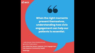 The Link Between Civic Engagement and Patient WellBeing is Crucial [upl. by Tremml325]