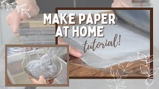 How to make recycled paper  mould amp deckle diy  Tutorial [upl. by Bowes]