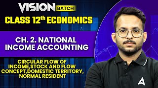 Class 12 Economics  circular flow of incomeStock amp Flow ConceptDomestic territorynormal resident [upl. by Anirba]