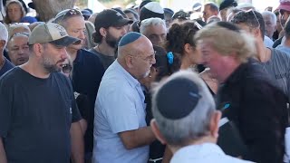 Funeral held for Israeli hostage Almog Sarusi after his body among six recovered from Gaza [upl. by Notanhoj]