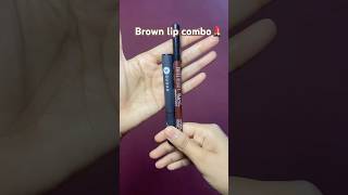 Dark brown lipstick for all skin tones lipcombo lipstickreview brownlipstick [upl. by Chow]