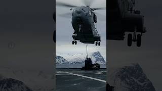 Hooking Up Sling Load to MH47G Chinook on Flight Deck of Whidbey IslandClass Dock Landing Ship [upl. by Nangatrad]