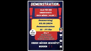 Restream von der Kinderschutzdemo in Müden seelmanns kinderschutz müdenaller [upl. by Ahseek593]