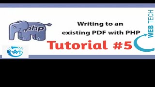 How to Edit Pdf Form in PHP using FPDF Library part 5 [upl. by Drofnil770]