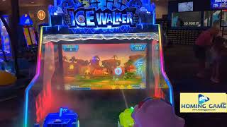 Ice Walker Arcade Game machine an arcade shooter with real water guns by HomingGamearcadegame [upl. by Allix]