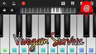 Vivegam Surviva Song teaser keyboard notes [upl. by Enyar]