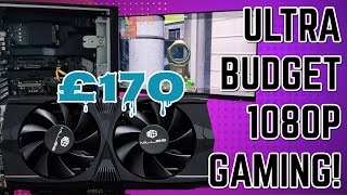 £170 1080P 60FPS BUDGET GAMING  DELL T5810  FAKE RX590 GME [upl. by Marlon]