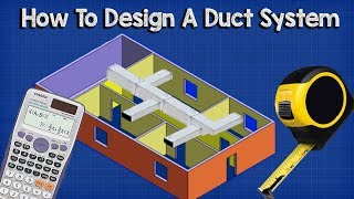 Ductwork sizing calculation and design for efficiency  HVAC Basics  full worked example [upl. by Eseuqcaj785]