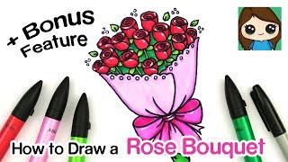 How to Draw a Bouquet of Roses  Bonus Feature [upl. by Sibell27]