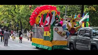 Bolivia 🇧🇴 en el Desfile de la Hispanidad por la Quinta Avenida NYC Octubre132024 B [upl. by Nolham29]