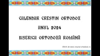 Calendar ortodox 2024 [upl. by Amsa32]