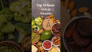 Top 10 foods rich in vitamin A health vitamin top10 shorts [upl. by Beniamino]