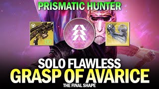 Solo Flawless Grasp of Avarice Dungeon in The Final Shape Prismatic Hunter Destiny 2 [upl. by Brezin]