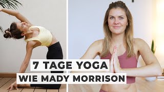 7 Tage YOGA wie Mady Morrison amp DAS passiert  Selbstexperiment [upl. by Ecirtnahs]