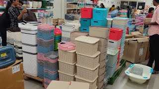 Velachery Dmart Festive Season New Collections 🤩 Triply Cookware Storage Baskets Organisers [upl. by Ynnig995]