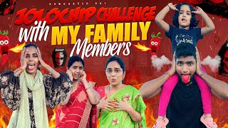 Jolo chip challenge with amma and pedhamma full funny mom challenge funny shorts [upl. by Zanas]