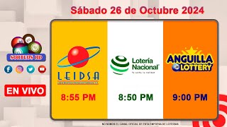 Lotería Nacional LEIDSA y Anguilla Lottery en Vivo 📺│Sábado 26 de Octubre 2024  855 PM [upl. by Obadiah307]