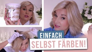 Richtig Haare färben  einfach und schnell  Garnier GOOD Tutorial [upl. by Olumor]