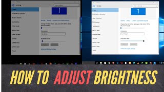 How to adjust screen brightness in windows 10  how to change brightness in 2021 [upl. by Emmanuel]