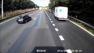 Video shows Bay Area USPS driver crashing into parked car then driving off [upl. by Gorlin]