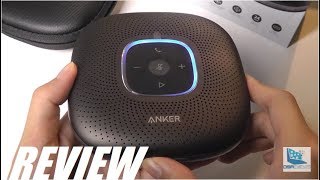 REVIEW Anker PowerConf Smart Bluetooth Speakerphone Noise Cancelling [upl. by Aneleve]