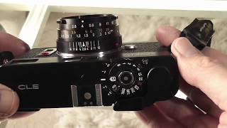 Minolta CLE 35mm Rangefinder Film Camera Review  Overview [upl. by Zweig]