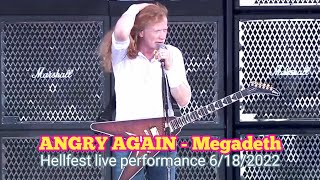 Megadeth  ANGRY AGAIN  HELLFEST LIVE PERFORMANCE 2022 [upl. by Oneida]