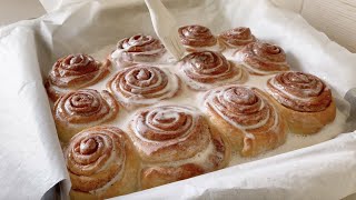 Delicious Cinnabons With Coconut Cream  Cinnamon Rolls At Home [upl. by Dorris169]