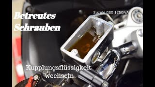 Acht Jahre alte Kupplungssuppe wechseln GSX 1250 [upl. by Aicenev]