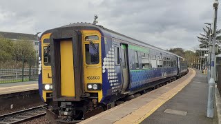 Onboard Scotrail Class 156 Super Sprinter 156503 Priesthill amp Darnley  Barrhead [upl. by Aical]