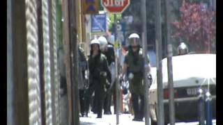 1May AthensClashes around Polytechnic Exarchia [upl. by Crista283]