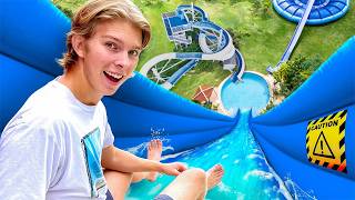 We Built 5 EXTREME Backyard Water Slides [upl. by Yeldahc]