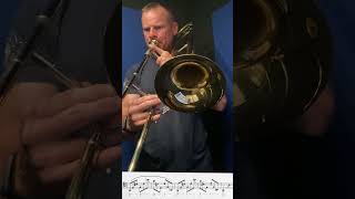 Trombone Lip Slurs  Marsteller No47 shortvideo music trombone basstrombone [upl. by Hayley]