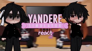 yandere simulator react to ayano  yandere taro au  gacha club [upl. by Etyak391]