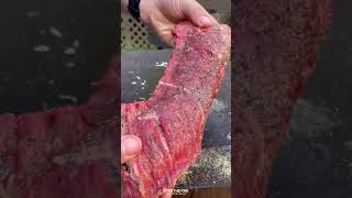 Stuffed Skirt Steak Recipe  Over The Fire Cooking by Derek Wolf [upl. by Brogle]