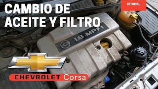 CAMBIO DE ACEITE CHEVROLET CORSA [upl. by Yrred946]