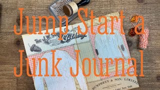 Kick start your creativity Play in a premade junk journal junkjournal [upl. by Alet879]