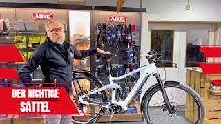 Den richtigen Sattel finden  SQLab MTB Sattel  Sitzknochenvermessung Fahrrad EBike Sattel finden [upl. by Hsevahb]