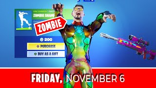 NEW ZOMBIE SHAMBLES Emote amp Sequencer Wrap ITEM SHOP  November 6 [upl. by Anaugal479]