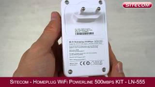 Sitecom Homeplug LN555 Internet wireless in ogni stanza tramite la rete Powerline [upl. by Flossie]