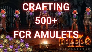 I crafted 500 FCR amulets  Diablo 2 resurrected [upl. by Fira]