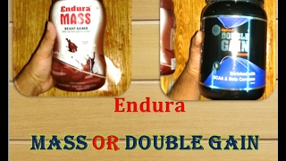 Endura Mass Endura Double Gain AdvanceComparisonMass Gainer REVIEW [upl. by Saihttam]