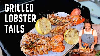 Grilled Lobster Tails  Easy Grilling Recipe [upl. by Olva851]