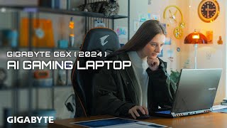 GIGABYTE G6X 2024  AI Gaming Laptop  Official Trailer [upl. by Htebasile]